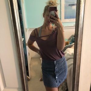 Strapped purple tank top AMERICAN EAGLE